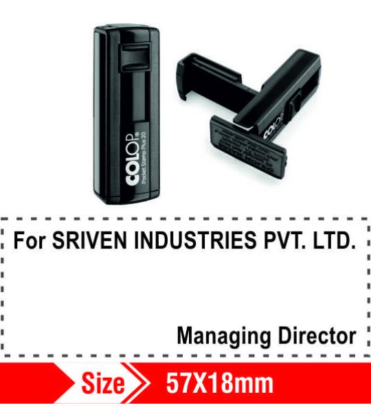 Colop Self ink Pocket Stamp 57x18mm 10