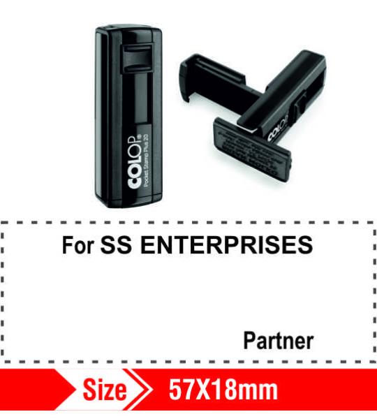 Colop Self ink Pocket Stamp 57x18mm 7