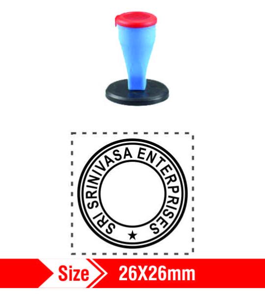 Nylon Rubber Stamp 26x26mm