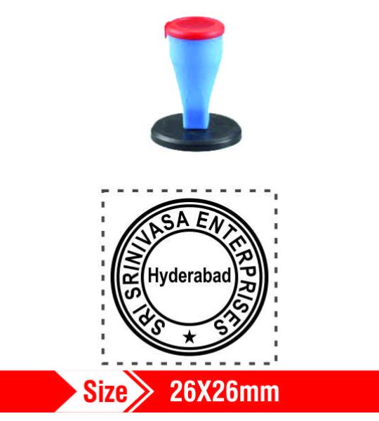 Nylon Rubber Stamp 26x26mm