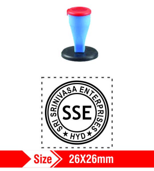 Nylon Rubber Stamp 26x26mm