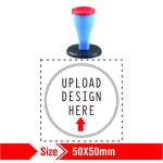 Nylon Rubber Stamp Logo 50x50mm