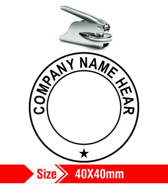 Smart Embosing/Common Seal 40x40mm 5