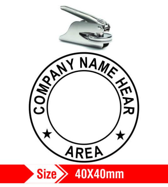 Smart Embosing/Common Seal 40x40mm 6